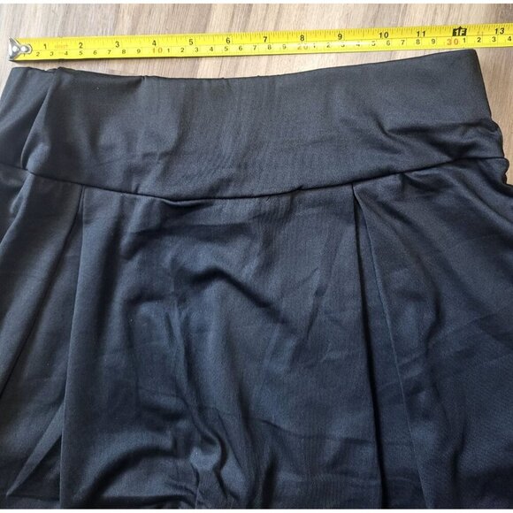 Black M Skater Skirt With Built-In Shorts Elastic Waist, For Girls. - Picture 7 of 7